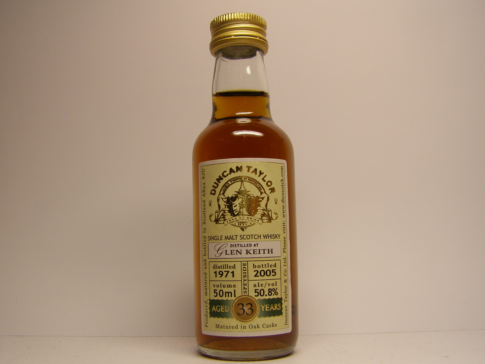 SSMSW 33yo 1971-2005 "Duncan Taylor" 50ml 50,8%alc/vol